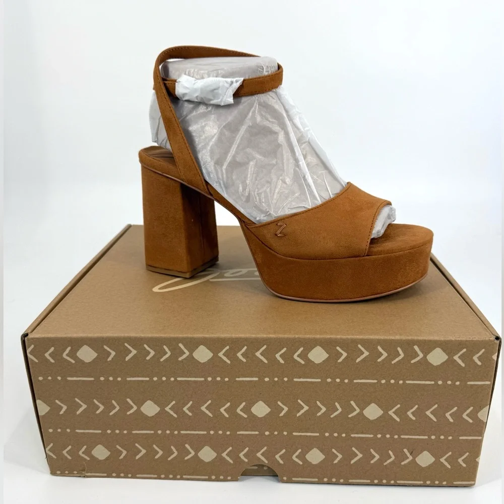 Zodiac Women's Priya Retro-Inspired Platform Block Heel Sandal Shoe Size 9.5 NWT